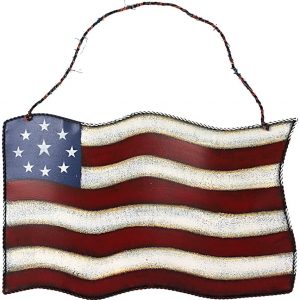 Metal American Flag