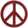 Metal Treasured Red Peace Sign - Image 2