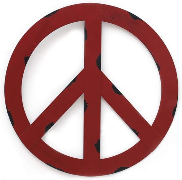 Metal Treasured Red Peace Sign - Image 2