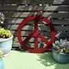 Metal Treasured Red Peace Sign - Image 3
