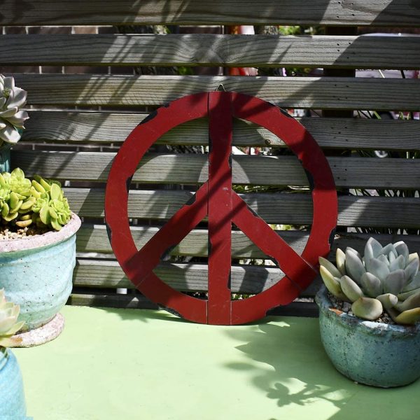 Metal Treasured Red Peace Sign - Image 3