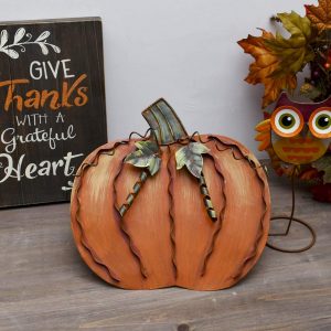 Metal Fall Pumpkin Decor