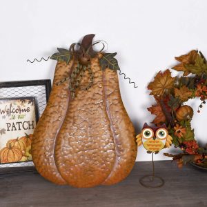 Metal Fall Pumpkin Decor