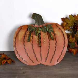 Metal Fall Pumpkin Decor
