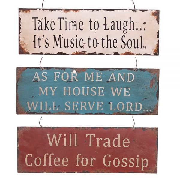 Metal Hanging Wall Sign