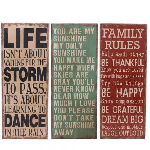 Wood Plaque Wall Art