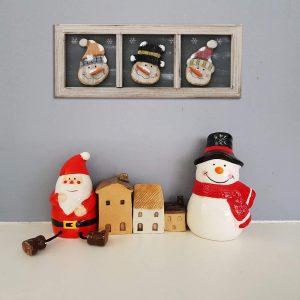 Wood Snowman Wall Decor