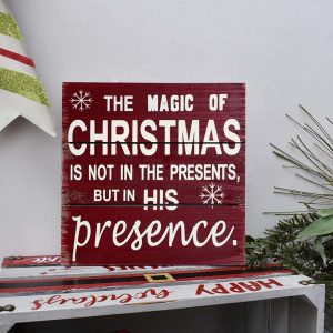 Rustic Christmas Wall Art Sign