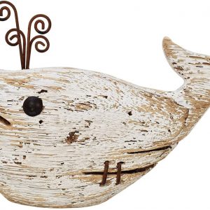 Wooden Whale Decor