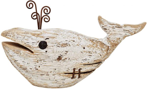 Wooden Whale Decor