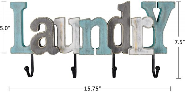 Rustic Wood Laundry Sign - Image 4