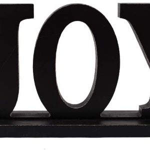 Rustic Wood Joy Sign  11.5" X 4.85"  (Black Joy Sign)