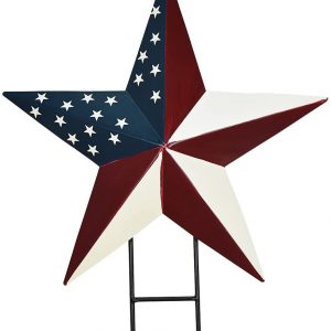 Metal Barn Stars Garden Stake