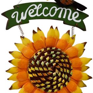 Metal sunflower Welcome Sign