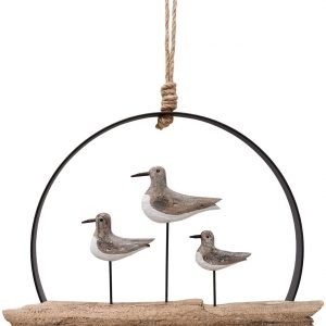 Wooden Seagull Decor  (Rustic Seabird)