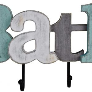 Rustic Wood Bath Sign