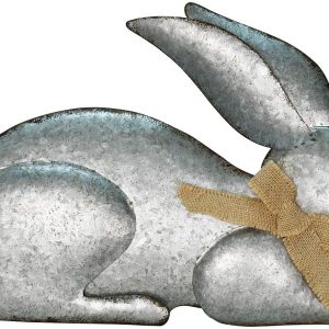 Metal Easter Rabbit Decor (18X11.6in)