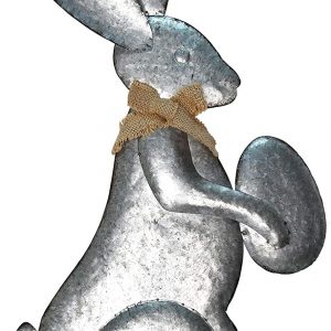 Metal Easter Rabbit Decor(14X24.5in)