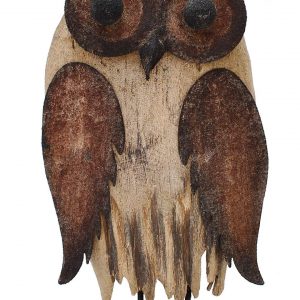 Wood Bird Figurine  (Rust Color A)