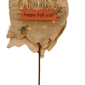 Fall Harvest Scarecrow Decor with LED 39.4x17Inch