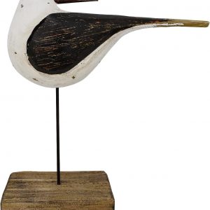 Wood Seagull Figurine Beach Home Decor