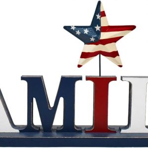 Patriotic Family Wooden Sign