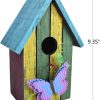 Wooden Decorative Birdhouse  (Butterfly) - Image 6