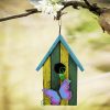 Wooden Decorative Birdhouse  (Butterfly) - Image 2