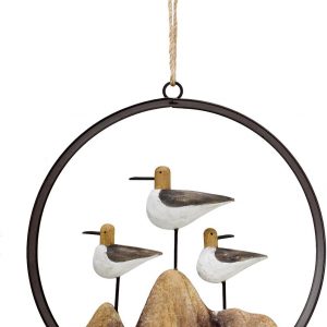 Wooden Seabird Decor