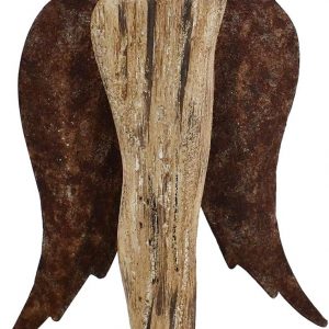 Rustic Wood Angel Figurine