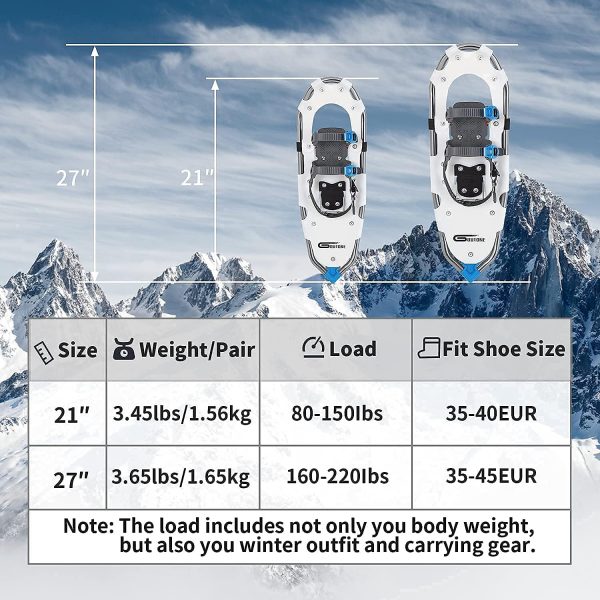 Goutone 27 Inches Light Weight Snowshoes - Image 7